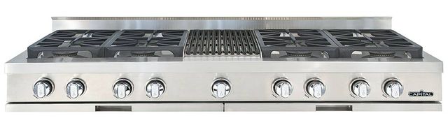 Capital Cooking™ Capital Chef 60" Stainless Steel Sealed Burner Gas Rangetop with Grill-0