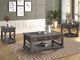 Parker House® Sundance 3-Piece Smokey Gray Cocktail Table Set-1