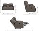La-Z-Boy® Cade Smoke Manual Reclining Loveseat with Console-2