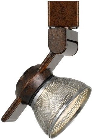 Cal® Lighting & Accessories Chrome/Rust Track Light-1