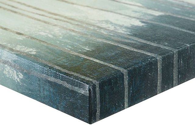Olliix by Madison Park Teal Set f 3 Midnight Forest Gel Coat Canvas with Gold Foil Embellishment-3