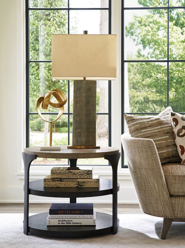 Lexington Home Zanzibar Kenya Senegal Accent Table with Dark Tunis Base-1