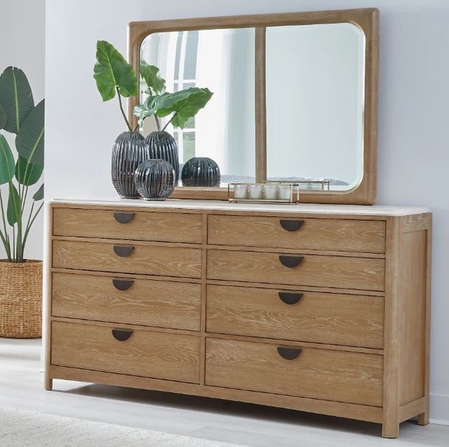 Parker House® Escape Glazed Natural Oak Dresser and Mirror-2