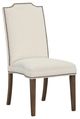Fairfield® Customizable Entree Dining Empire Tall Back Armless Stack Dining Chair with Tobacco Legs-0