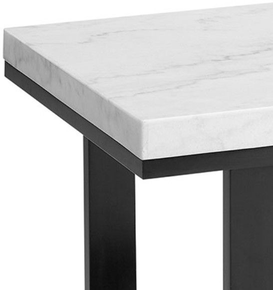 Steve Silver Co. Lucca White Cocktail Table with Espresso Base-3