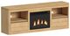 Elements International Rosalie Natural 71" TV Console with Fireplace Insert -0