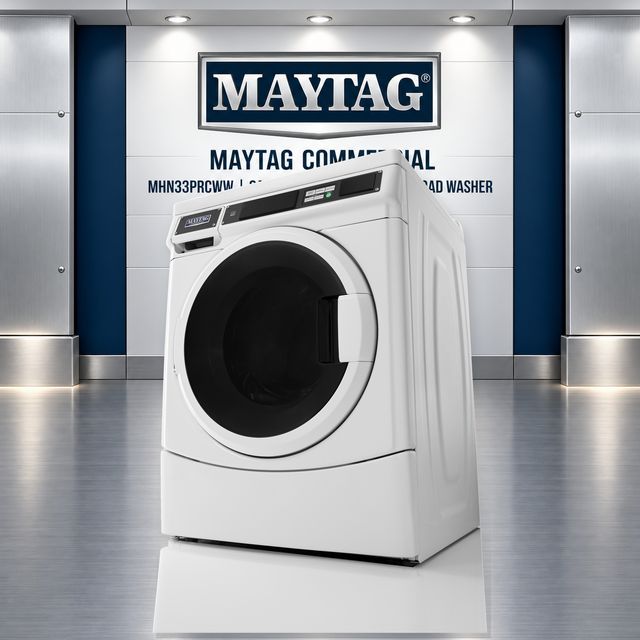 Maytag Commercial 3.1 Cu. Ft. Card-Reader-Ready / Non-Vend Front-Load Washer - White-2