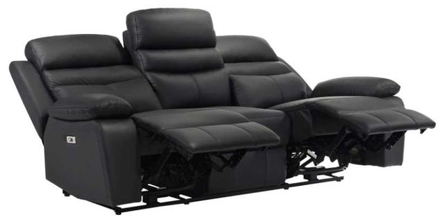 Homelegance® Hancock Black Power Double Reclining Sofa-4
