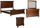 Liberty Furniture Rustic Traditions 4-Piece Rustic Cherry King Panel Bedroom Set-0