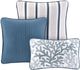 Olliix by Madison Park Blue King Bayside Reversible Coverlet Set-2