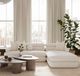 TOV Furniture Lulu 2-Piece Cream Right-Arm Facing Sectional-1