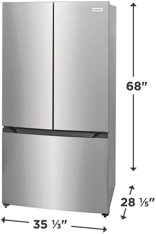 Frigidaire® 36" 19.9 Cu. Ft. Fingerprint Resistant Stainless Steel Look Counter Depth French Door Refrigerator-2