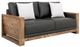 International Furniture Direct Ancora Brown/Stained Brown Upholstered Loveseat-0