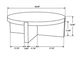 Coaster® Kinkaid Brown Coffee Table-4