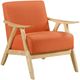 Homelegance® Damala Orange/Natural Accent Chair-0