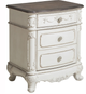 Homelegance® Cinderella Antique White/Gray/Oak Nightstand-0