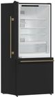 FORNO® Milano 62 in. 34.4 Cu. Ft. Black Bottom Freezer Refrigerator-4