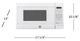 GE® 0.7 Cu. Ft. White Countertop Microwave-3