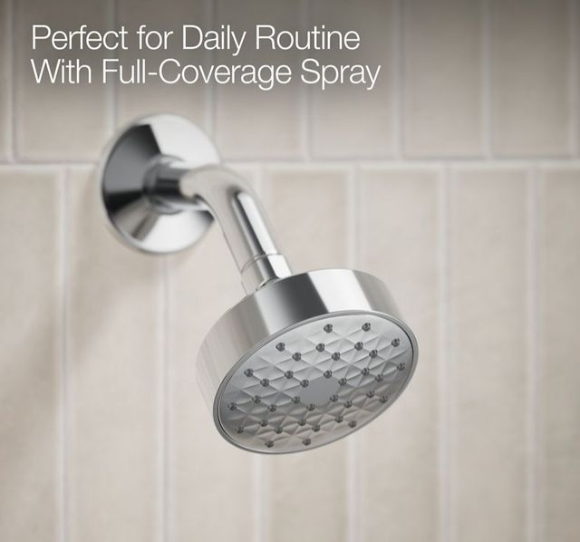 KOHLER® Pitch® Rite-Temp® Polished Chrome 1.75 GPM Bath and Shower Trim Kit with Push-Button Diverter-3