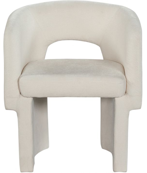 Meridian Furniture Emmet Cream Dining Arm Chair-1
