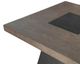 Elements International Jemma Dark Espresso Coffee Table with Gray Base-1