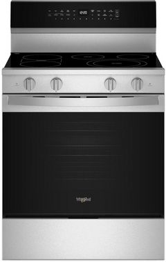 Whirlpool® 30" Fingerprint Resistant Stainless Steel Freestanding Electric Range 