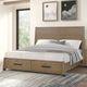 New Classic® Home Furnishings Viera Natural Oak Queen Storage Panel Bed-1