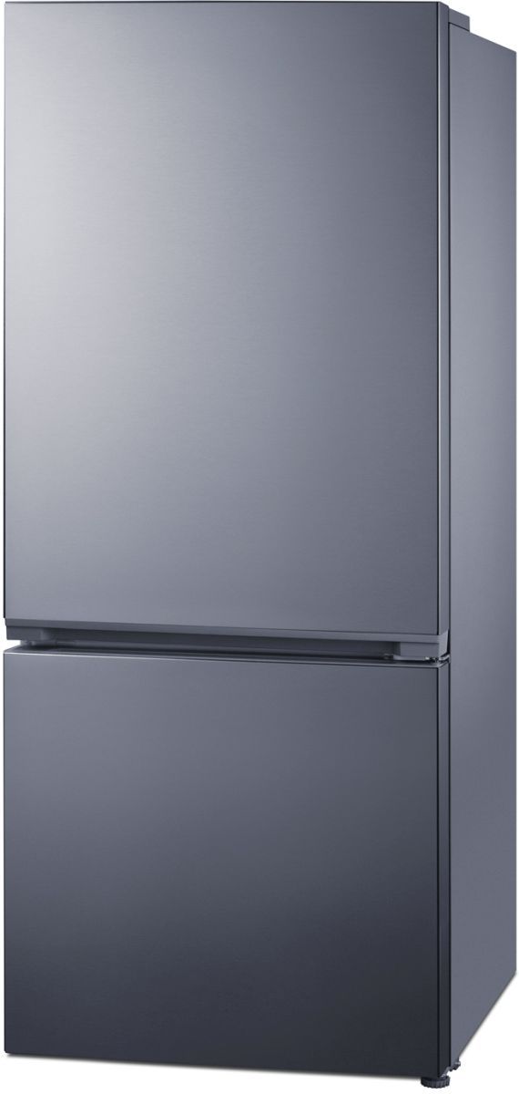 Summit® 30" 16.1 Cu. Ft. Stainless Steel Counter Depth Bottom Freezer Refrigerator-1