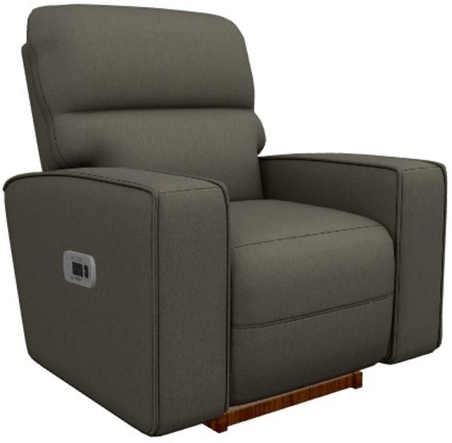 La-Z-Boy® Maddox Smoke Power Rocking Recliner with Headrest and Lumbar-0