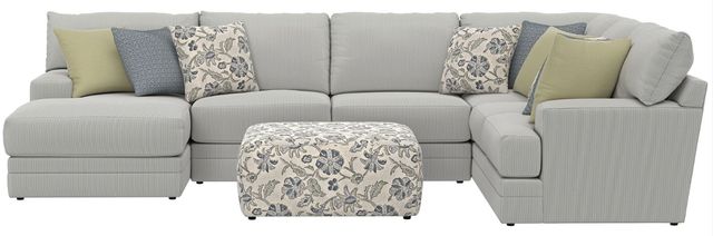 Jackson Furniture Stockbridge 4-Piece Slate Left-Arm Facing Sectional with Ottoman-3
