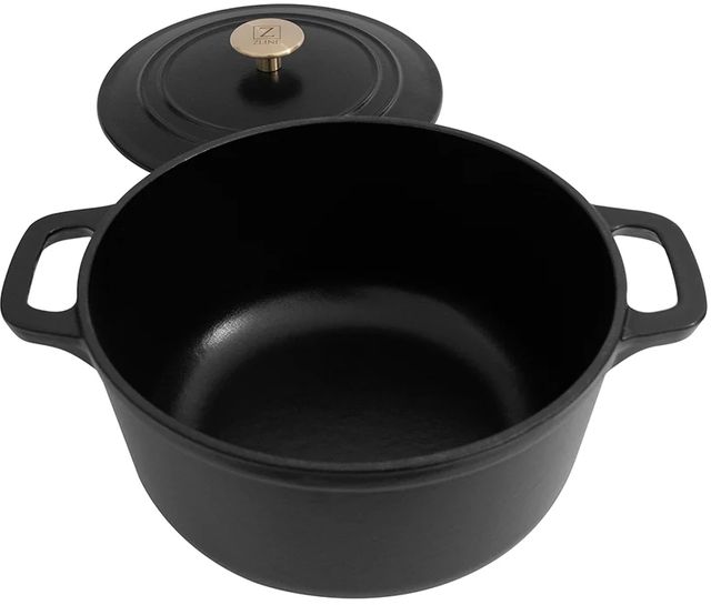 ZLINE 5-Piece Black Matte Enameled Cast Iron Cookware Set-1