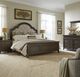 Liberty Furniture Paradise Valley 4-Piece Flax Tweed/Saddle Brown King Upholstered Panel Bedroom Set-1