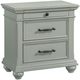 Elements International Slater 4-Piece Gray King Platform Bedroom Set-4
