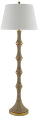 Currey & Company Bourgeon Beige/Natural Floor Lamp-1
