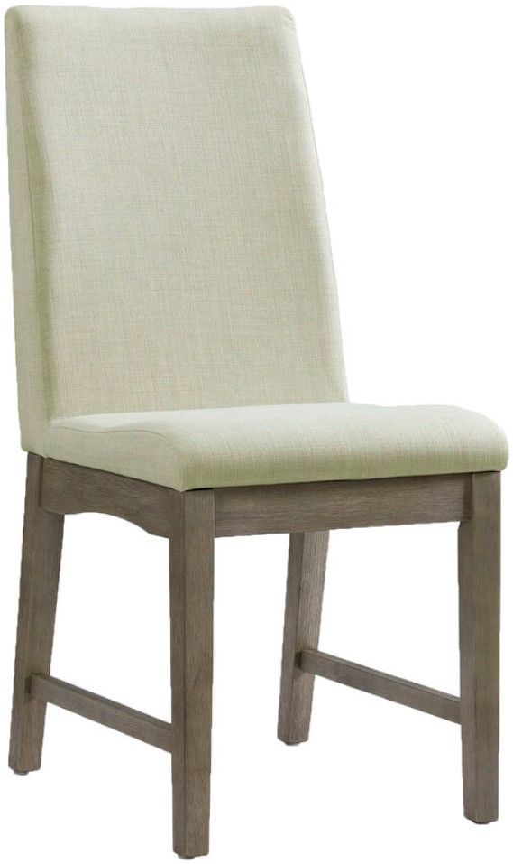 Elements International Dapper Gray Dining Side Chair-0