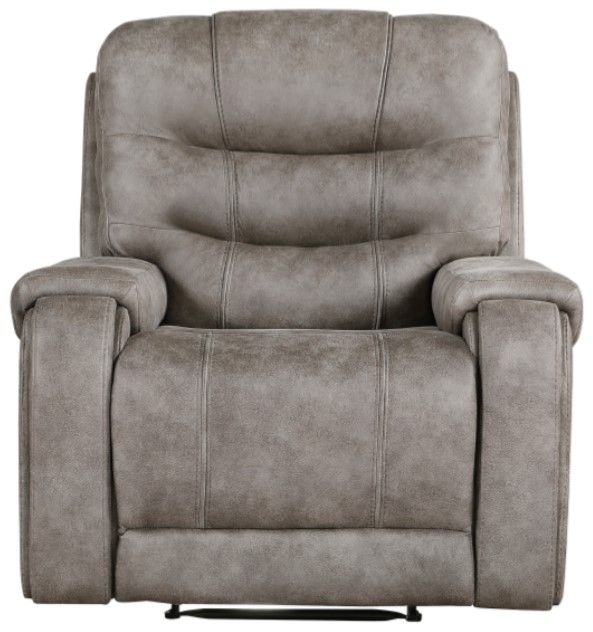 Homelegance® Oberon Grayish Brown Manual Recliner-2