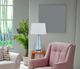 Cal® Lighting & Accessories Mayfield Aqua Blue/White Table Lamp-2