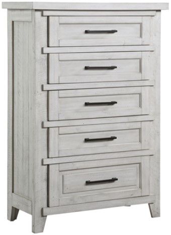 American Wholesale Furniture Hayfield White Chest-0