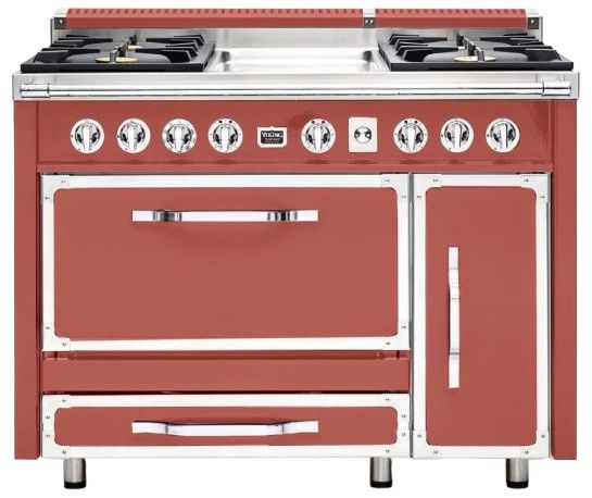 Viking® Tuscany 48" Spiced Cider Pro Style Dual Fuel Range with 2 Induction-0