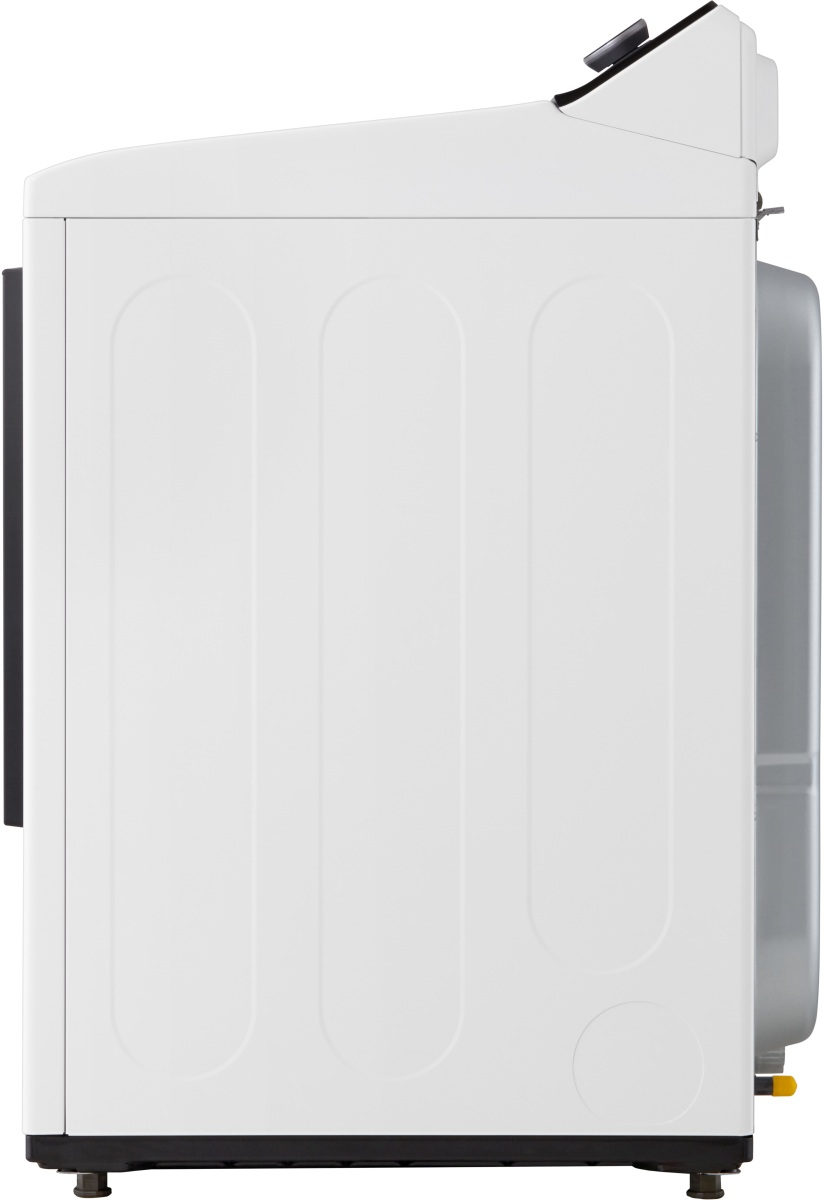 LG 7.3 Cu. Ft. Alpine White Gas Dryer with LG EasyLoad™ Door and
