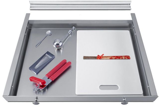 Summit® 24" Stainless Steel Storage Drawer-1
