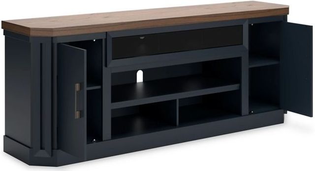 Signature Design by Ashley® Landocken Light Brown/Dark Slate Blue 83" TV Stand-4