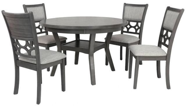 New Classic® Home Furnishings Mitchell 5-Piece Gray Dining Set-0