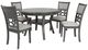 New Classic® Home Furnishings Mitchell 5-Piece Gray Dining Set-0