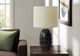 Monarch Specialties Inc. Black Ceramic/Beige Shade Table Lamp -2
