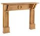 A & B Home Charleston Light Brown Mantel Shelf -0