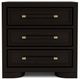 Riverside Furniture Lydia Dark Cabernet 3-Drawer Nightstand-1