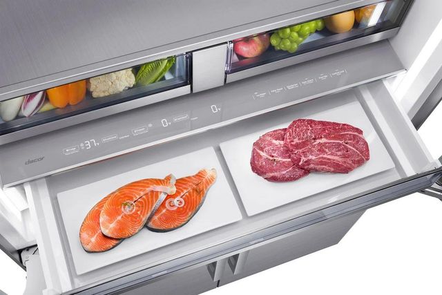 Dacor® 42 in. 23.5 Cu. Ft. Panel Ready Built In Counter Depth French Door Refrigerator-6