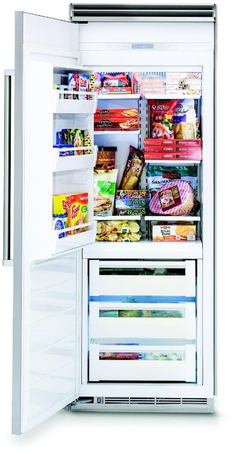 Viking® 5 Series 19.2 Cu. Ft. Pacific Grey Professional Left Hinge All Freezer-2