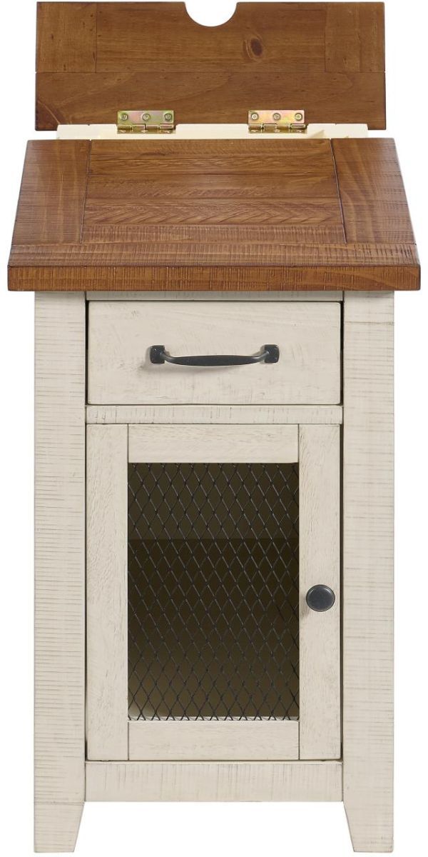 Martin Svensson Rustic Honey/White Side Table-3